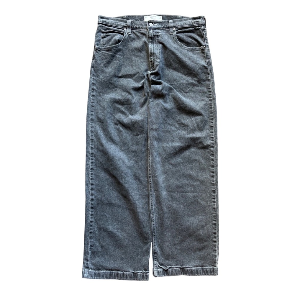 Hollister Super Baggy Dark Wash Denim Jeans 36x32